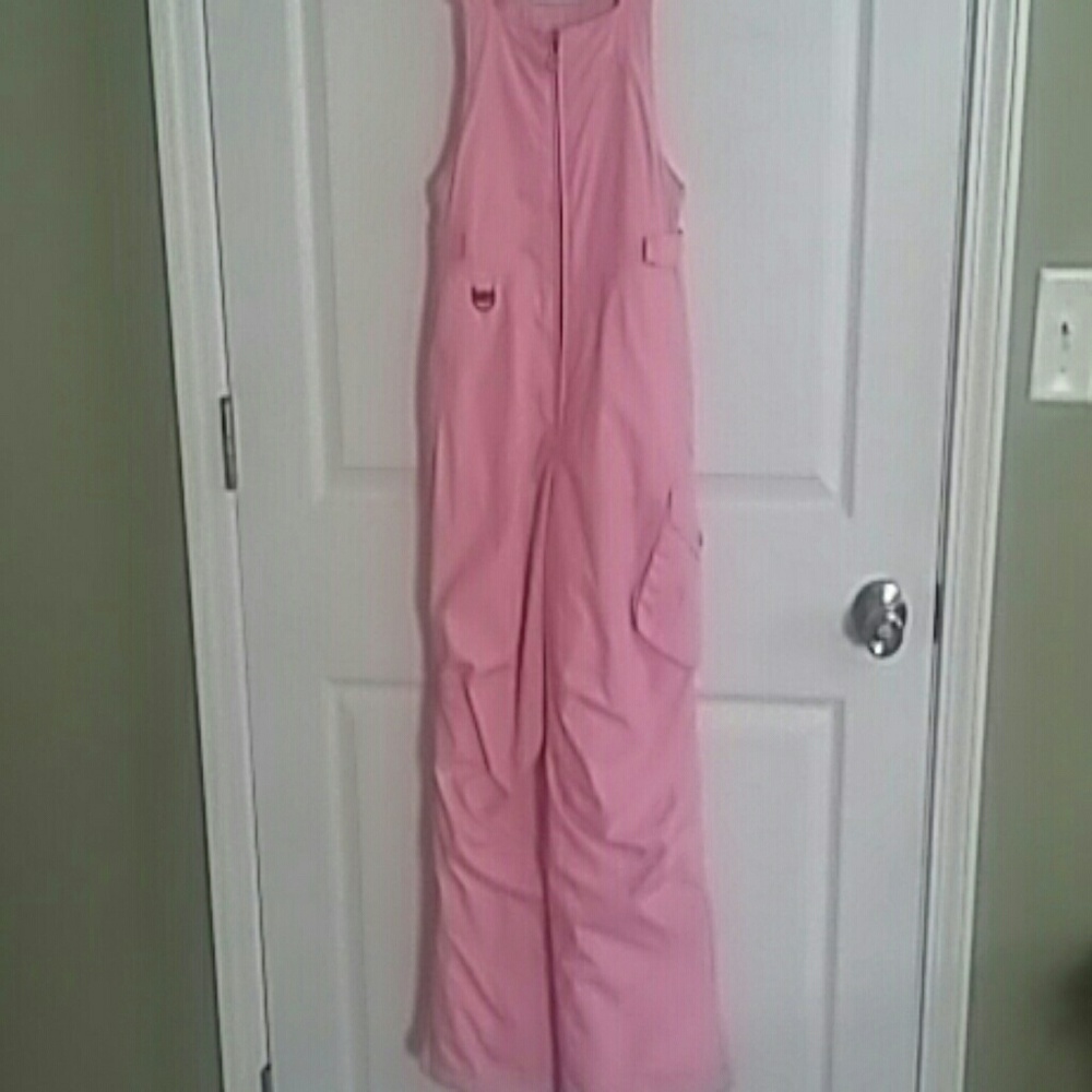 Girls snow pant bibs